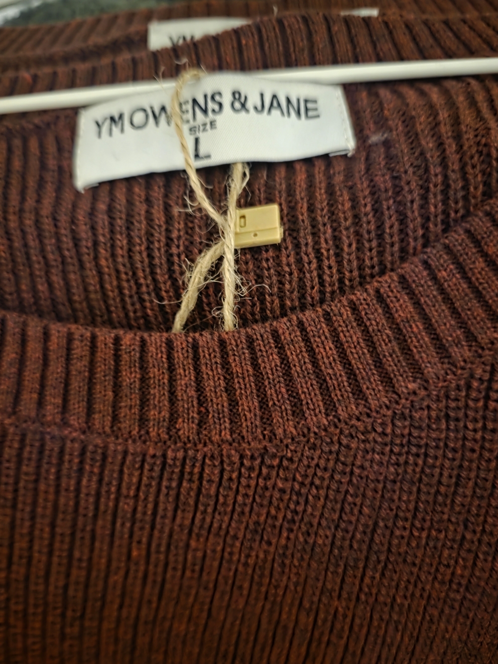 Ymowens & Jane Brown Crew Neck Sweater